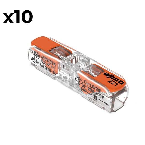 WAGO - Sachet de 10 bornes Inline série 221 - Wago - large