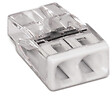 WAGO - Lot de 100 bornes WAGO 2273 - 2 x 0,5 à 2,5mm² Transp. / Blanc - vignette