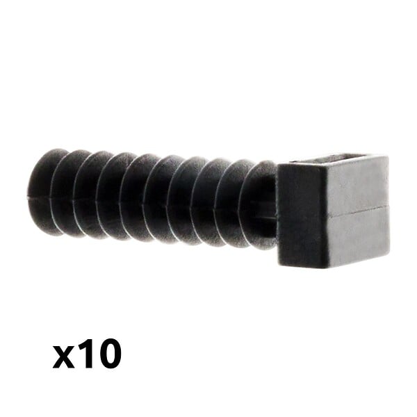 ZENITECH - Lot de 10 embases Noires pour chevilles - Zenitech - large