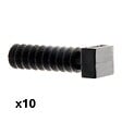 ZENITECH - Lot de 10 embases Noires pour chevilles - Zenitech - vignette