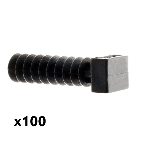 ZENITECH - Lot de 100 embases Noires pour chevilles - Zenitech - large