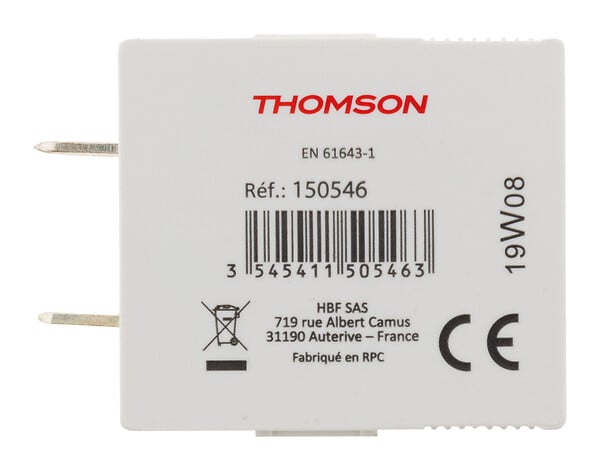 THOMSON - Cartouche de rechange pour parafoudre modulaire - 40KA - Thomson - large