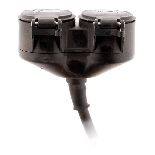 ZENITECH - Prolongateur à double tête pour chantier HO7RN-F 16A 3G1,5mm² - Noir 1m - Zenitech - large