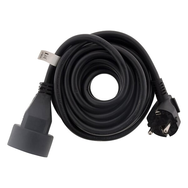 ZENITECH - Lot de 6 prolongateurs 16A 2P+T HO5VV-F 3G1,5mm² - noir 3m - Zenitech - large