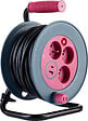 ZENITECH - Enrouleur bricolage 3 prises + 2 USB-A/C - Rose - Zenitech - vignette