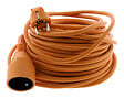 ZENITECH - Prolongateur jardin 16A HO5VV-F 3G1,5mm² 2P+T 25m - orange - Zenitech - vignette