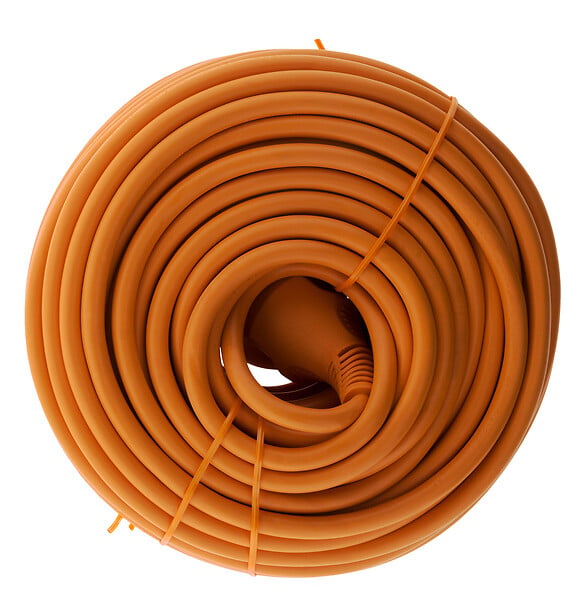 ZENITECH - Prolongateur jardin 16A HO5VV-F 3G1,5mm² 2P+T 25m - orange - Zenitech - large