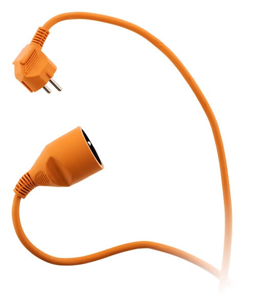ZENITECH - Prolongateur jardin 16A HO5VV-F 3G1,5mm² 2P+T 25m - orange - Zenitech - large