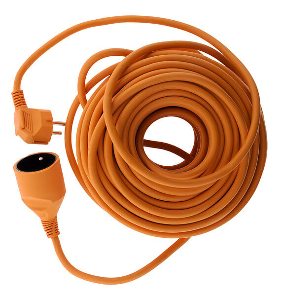 ZENITECH - Prolongateur jardin 16A HO5VV-F 3G1,5mm² 2P+T 25m - orange - Zenitech - large