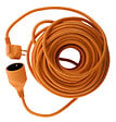 ZENITECH - Prolongateur jardin 16A HO5VV-F 3G1,5mm² 2P+T 25m - orange - Zenitech - vignette