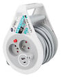 ZENITECH - Mini enrouleur 2 prises 2P+T + 2 USB - 7m - Gris - Zenitech - vignette