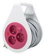 ZENITECH - Mini enrouleur design 3 prises 2P+T - 7m Rose - Zenitech - vignette