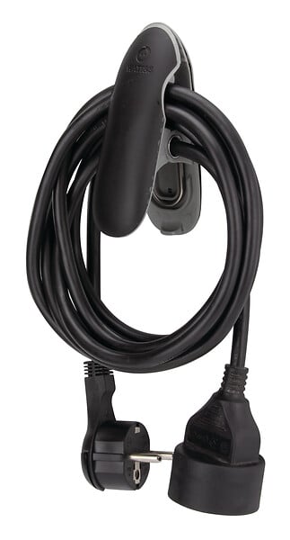 WATTANDCO - Rallonge 3m noire avec pince - Watt and Co - large