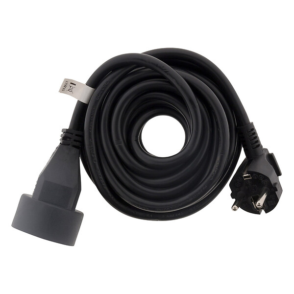 ZENITECH - Lot de 6 prolongateurs 16A 2P+T HO5VV-F 3G1,5mm² - noir 5m - Zenitech - large