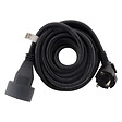 ZENITECH - Lot de 6 prolongateurs 16A 2P+T HO5VV-F 3G1,5mm² - noir 5m - Zenitech - vignette