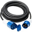 PROTEC - Prolongateur Schuko CEE P17 10m IP44 - Noir/Bleu - Protec - vignette