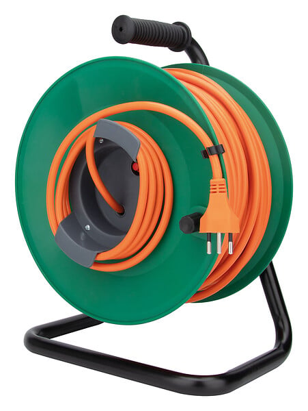 ZENITECH - Enrouleur de jardin suisse T12/T13 50m - Orange/Vert - Zenitech - large