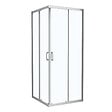 Angle de douche carré verre trempé de sécurité - 80x80cm - vignette