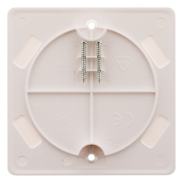 ZENITECH - Couvercle carré 100x100mm + vis - Blanc - Zenitech - large