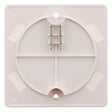 ZENITECH - Couvercle carré 100x100mm + vis - Blanc - Zenitech - vignette