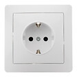 ZENITECH - Prise encastrée Schuko - Blanc - Orys - Zenitech - vignette