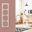 ZENITECH - Quadruple plaque de finition - Blanc - Orys - Zenitech - vignette