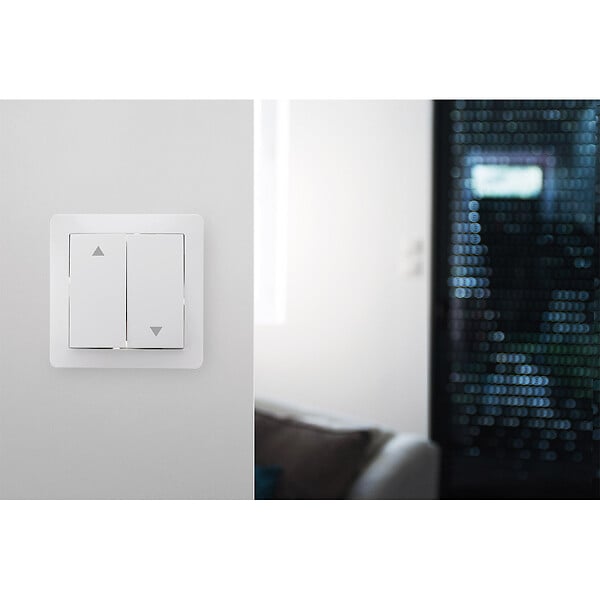 ZENITECH - Bouton poussoir volet roulant - Blanc - Orys - Zenitech - large