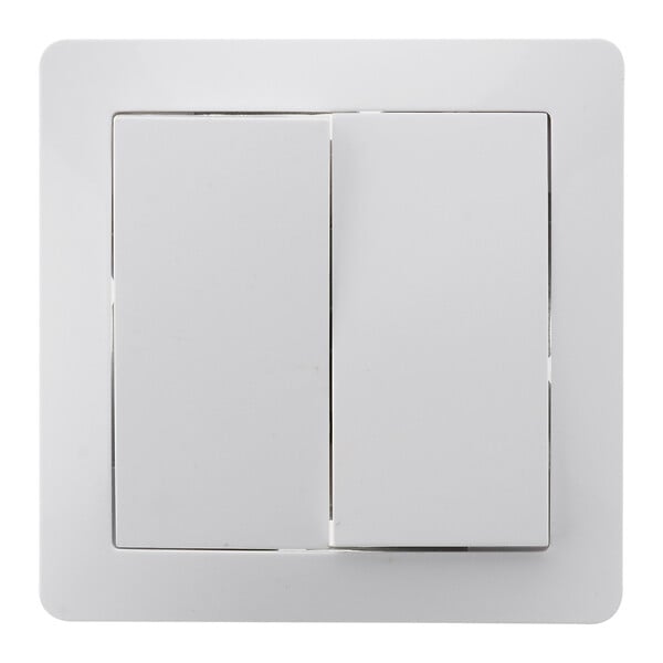 ZENITECH - Va-et-vient double en saillie à bornes automatiques - Blanc - Orys -Zenitech - large