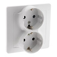 ZENITECH - Double prise encastrée Schuko - Blanc - Orys - Zenitech - vignette