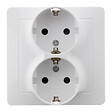 ZENITECH - Double prise encastrée Schuko - Blanc - Orys - Zenitech - vignette