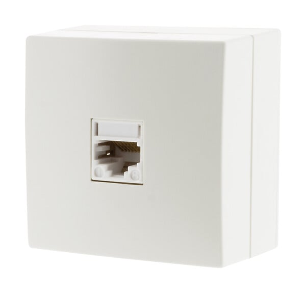 ZENITECH - Prise RJ11 en saillie IP20 - Blanc - Zenitech - large