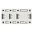 ZENITECH - Lot de 3 prises Schuko saillie 16A Bel'Vue - Argent - Zenitech - vignette