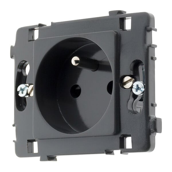 CLARYS - Prise 16A 2P+T noir Clarys - Zenitech - large