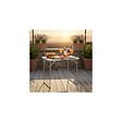 O'CAMP - Table de camping pliable 4 places - Forme valise - Dimensions : 80 x 60 x 70 cm - vignette