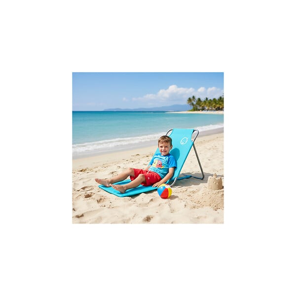 O'BEACH - Lot de 2 chaises dossiers de plage pliables - Dimensions : 45 x 163 x 44 cm - large