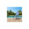 O'CAMP - Fauteuil de camping 5 positions pliable - Bleu - Dimensions : 70 x 62 x 105 cm - vignette