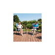O'CAMP - Fauteuil de camping 5 positions pliable - Bleu - Dimensions : 70 x 62 x 105 cm - vignette