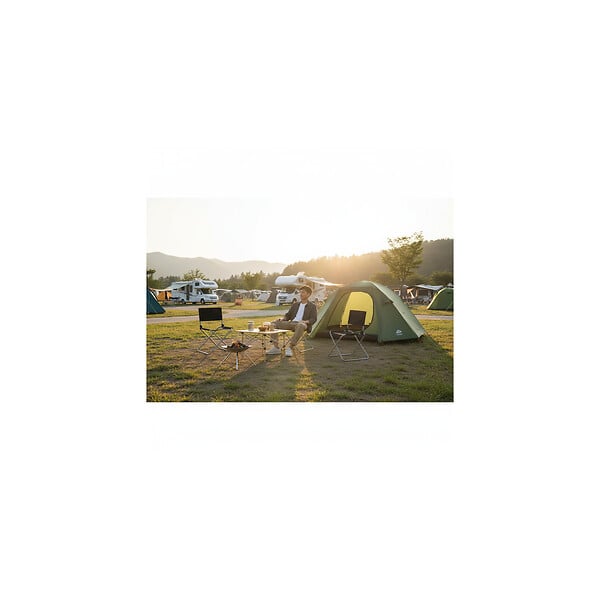 O'CAMP - Chaise pliable pécheur de camping - Dimensions : 47 x 40 x 68 cm - large