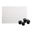 KORDO - Panneau protection en verre acrylique - Noir - H.64xL.94cm - vignette