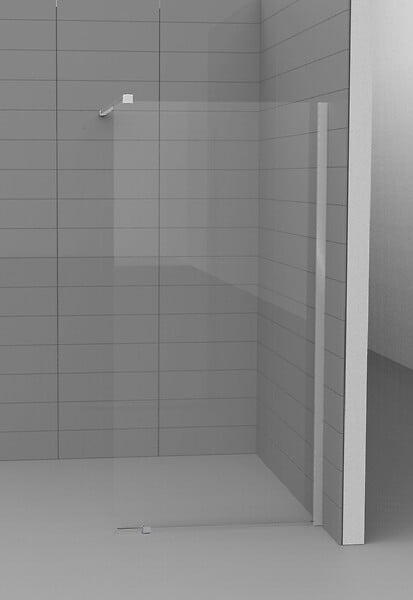 KINDFORD - Paroi de douche à l'italienne - 140x190cm - large