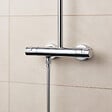 GROHE - Colonne de douche thermostatique XXL Cube 250 + Douchette 2 jets, Chrome (26696022) - vignette