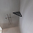 U-TILE - Etagère de douche en acier inox noir 20,4 x 20,4 cm x 2 mm - Pentagone design Hexagone - fixation sans perçage - vignette