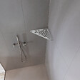 U-TILE - Etagère de douche en acier inox 20,4 x 20,4 cm x 2 mm - Pentagone design Hexagone - fixation sans perçage - vignette
