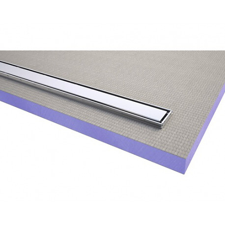 JACKON - JACKOBOARD Receveur à carreler Aqua line easy avec barrette 120x90 cm +  siphon horizontal (4515477 + 4515478) - large