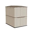 ARTPLAST - Abri de Jardin Extérieur 5500L Beige - Cabanon de jardin en Polypropylène 151x208x200 - Rangement Outils, Vélos, ARTPLAST - vignette