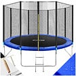 TECTAKE - Trampoline modèle B noir/bleu - vignette