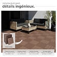 TECTAKE - Lot de dalles de terrasse TEGULAS en WPC aspect bois marron - vignette