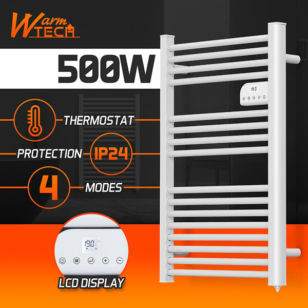 WARM TECH - Radiateur sèche serviettes sans fluide 500W - large