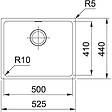 FRANKE - Franke Sirius - SID 110-50 Tectonite® Carbone Evier Sous Plan - vignette