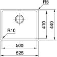 FRANKE - Franke Sirius - SID 110-50 Tectonite® Blanc Polaire Evier Sous-Plan - vignette